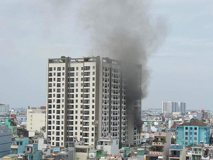 TP HCM: Cháy tại chung cư Asiana - Ảnh 1.