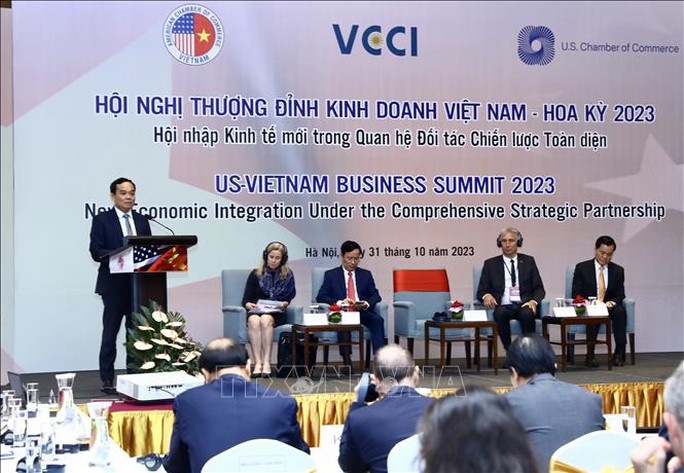 Hội nghị thượng đỉnh kinh doanh Việt-Mỹ bàn chuyện nâng cấp thị trường chứng khoán - Ảnh 1. Hội nghị thượng đỉnh kinh doanh Việt-Mỹ bàn chuyện nâng cấp thị trường chứng khoán - Ảnh 1.