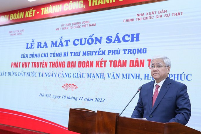 Ra mắt sách của Tổng Bí thư Nguyễn Phú Trọng về đại đoàn kết toàn dân tộc - Ảnh 1. Ra mắt sách của Tổng Bí thư Nguyễn Phú Trọng về đại đoàn kết toàn dân tộc - Ảnh 1.