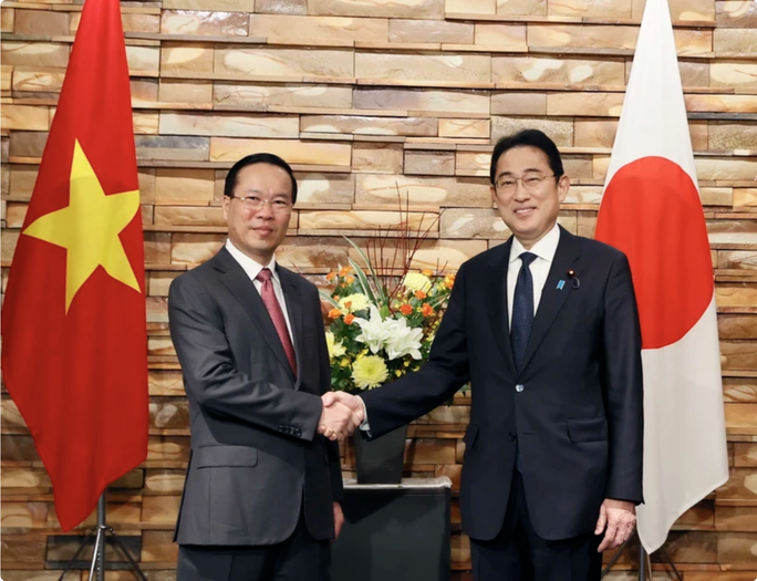 Thủ tướng Kishida Fumio chủ trì lễ đón chính thức Chủ tịch nước Võ Văn Thưởng - Ảnh 3. Thủ tướng Kishida Fumio chủ trì lễ đón chính thức Chủ tịch nước Võ Văn Thưởng - Ảnh 3.