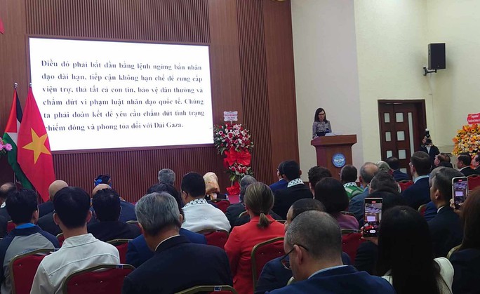 Kỷ niệm Ngày quốc tế đoàn kết với nhân dân Palestine tại Hà Nội - Ảnh 3.
