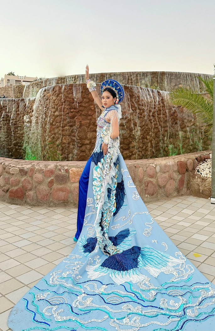 Nữ sinh 14 tuổi đại diện của Việt Nam đăng quang Á hậu Miss Eco Teen tại Ai Cập - Ảnh 6.