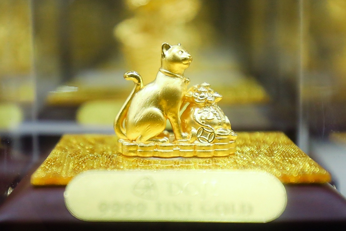 Cận cảnh tượng mèo bằng vàng 9999 khổng lồ nặng 48 kg - Ảnh 8.