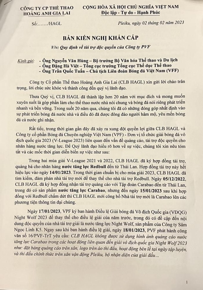 CLB HAGL sẵn sàng khởi kiện VPF - Ảnh 3.