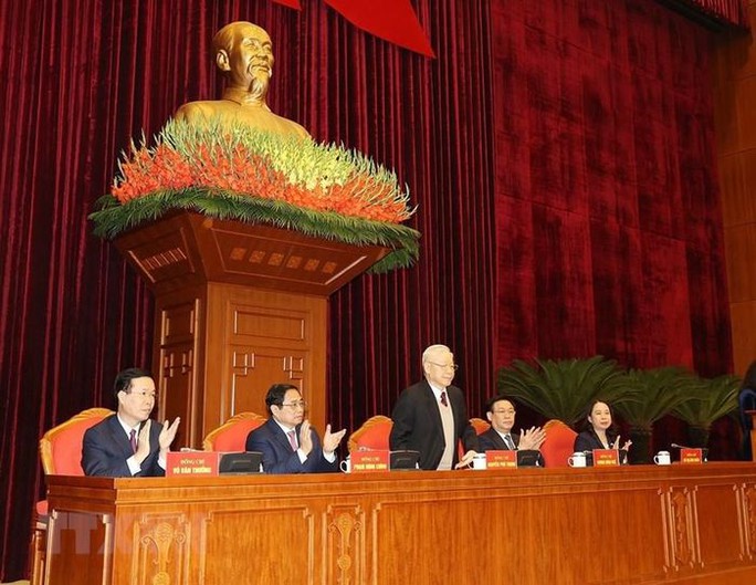 Những hình ảnh Tổng Bí thư chủ trì gặp mặt nguyên lãnh đạo cấp cao Đảng, Nhà nước - Ảnh 5.