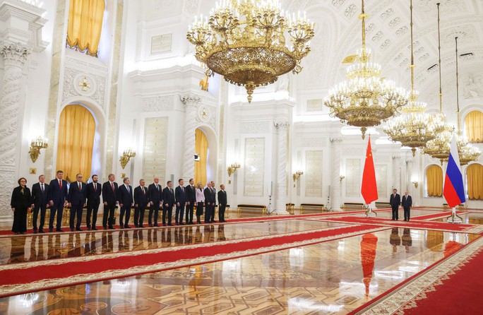 Quang cảnh điện Kremlin lộng lẫy trong cuộc gặp cấp cao Nga - Trung Quốc - Ảnh 1.