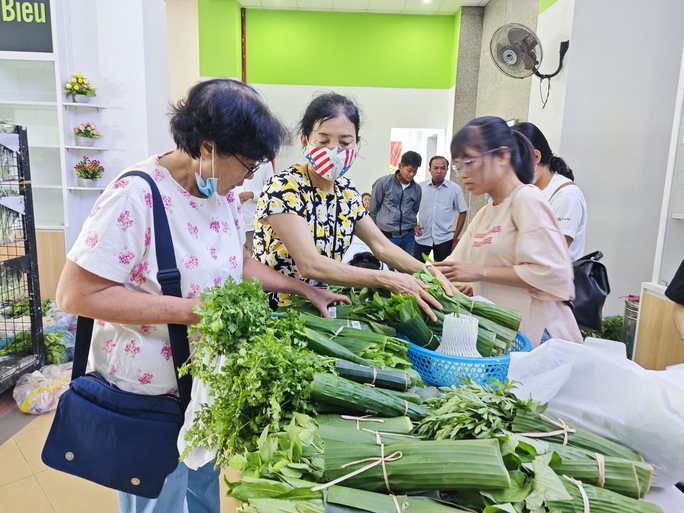Nông dân chở rau hữu cơ từ Đồng Tháp lên TP HCM bán chỉ 5.000 đồng/bó - Ảnh 1.