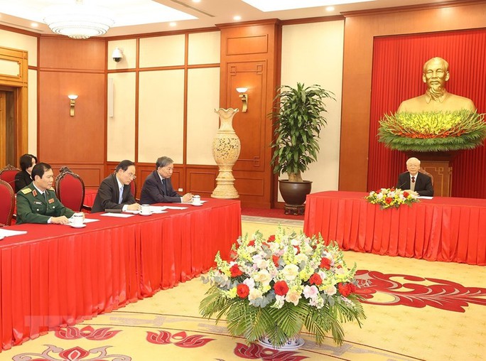 Những hình ảnh Tổng Bí thư Nguyễn Phú Trọng điện đàm với Tổng thống Mỹ Joe Biden - Ảnh 3.