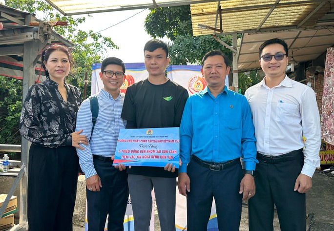 Hỗ trợ kinh phí tiêm vắc-xin cho Nhóm Sài Gòn Xanh - Ảnh 2.
