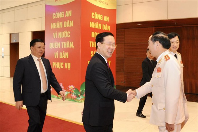 Tổng Bí thư Nguyễn Phú Trọng, Chủ tịch nước Võ Văn Thưởng dự lễ kỷ niệm Ngày truyền thống CAND - Ảnh 4.