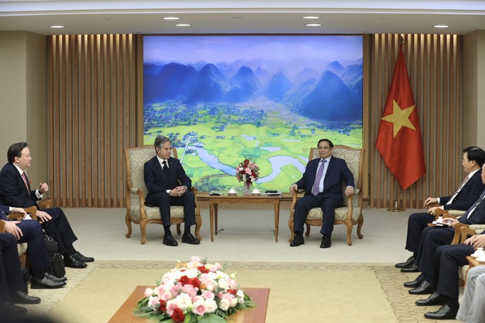Những hình ảnh Thủ tướng Phạm Minh Chính tiếp Ngoại trưởng Mỹ Antony Blinken - Ảnh 8.