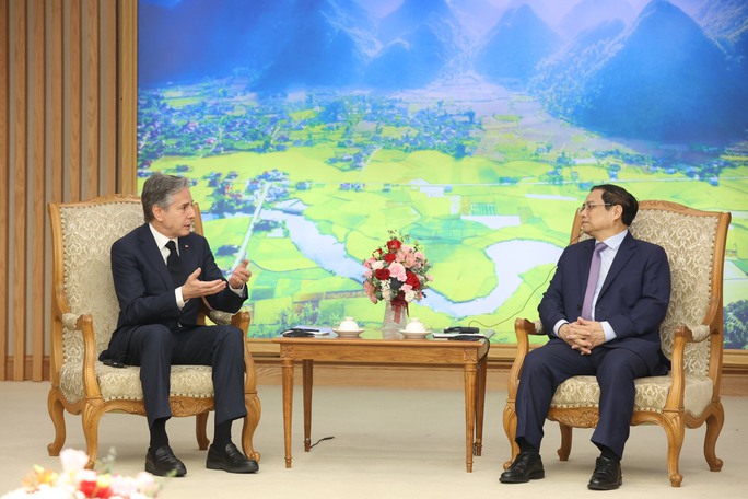 Những hình ảnh Thủ tướng Phạm Minh Chính tiếp Ngoại trưởng Mỹ Antony Blinken - Ảnh 5.