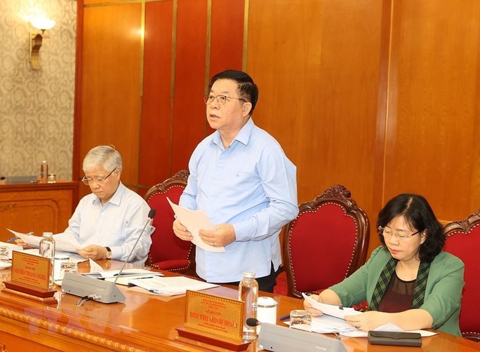 Những hình ảnh Tổng Bí thư Nguyễn Phú Trọng chủ trì họp Bộ Chính trị, Ban Bí thư - Ảnh 6.