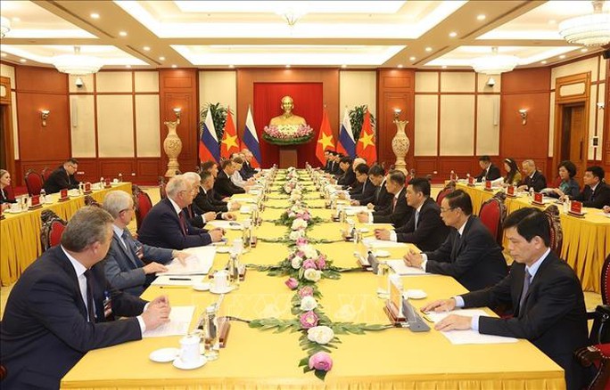 Tổng Bí thư Nguyễn Phú Trọng hội đàm với Chủ tịch Đảng Nước Nga Thống nhất D. Medvedev - Ảnh 3. Tổng Bí thư Nguyễn Phú Trọng hội đàm với Chủ tịch Đảng Nước Nga Thống nhất D. Medvedev - Ảnh 3.