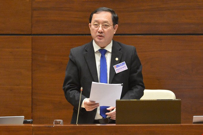Bộ trưởng Huỳnh Thành Đạt đăng đàn trả lời chất vấn - Ảnh 1.