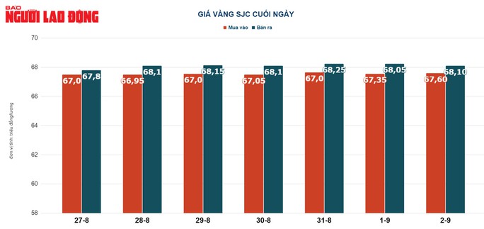 Giá vàng hôm nay 3-9: Vàng SJC lẫn vàng nhẫn đồng loạt tăng - Ảnh 2.