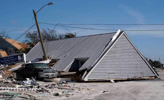 Mỹ: Bão Michael trút thiệt hại không thể tưởng tượng xuống Florida - Ảnh 1. Mỹ: Bão Michael trút thiệt hại không thể tưởng tượng xuống Florida - Ảnh 1.
