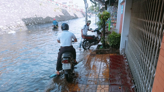 Hằng ngày, tôi phải đi làm qua đây