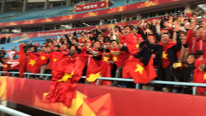 Chùm ảnh hạnh phúc của U23 VN sau chiến tích vào chung kết - Ảnh 4. Chùm ảnh hạnh phúc của U23 VN sau chiến tích vào chung kết - Ảnh 4.