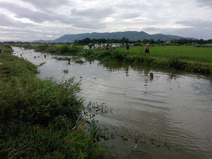 Đoạn kênh nơi em Nguyễn Văn Nghĩa bị đuối nước