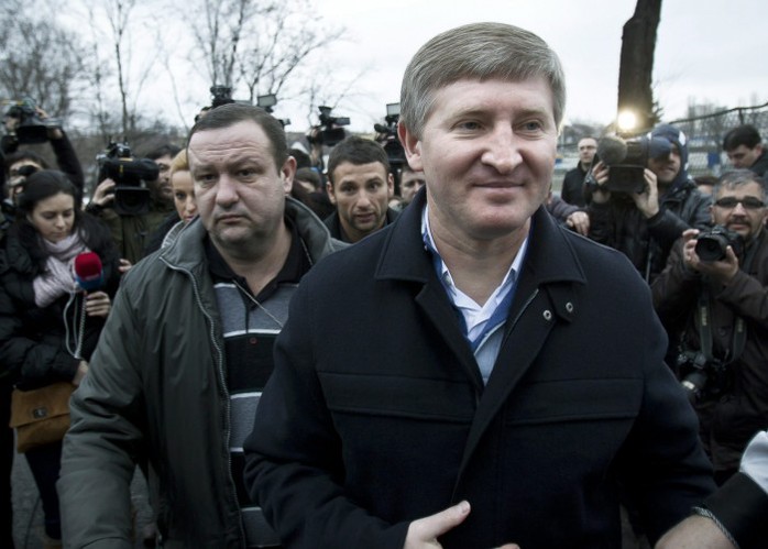 Tỷ phú Ukraine Rinat Akhmetov. Ảnh: AP