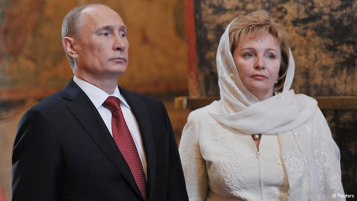 Vợ chồng Tổng thống Putin đã chính thức ly hôn sau hơn 30 năm chung sống. Ảnh: Reuters