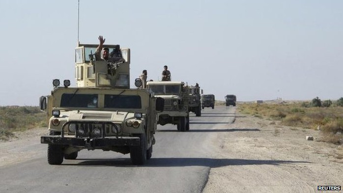 Quân đội Iraq bước vào giai đoạn tấn công IS. Ảnh: Reuters