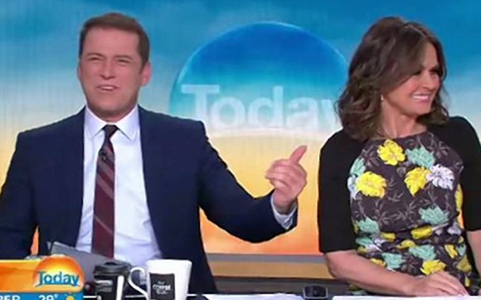 Karl Stefanovic chỉ mặc một bộ quần áo duy nhất trong suốt một năm mỗi khi lên sóng chương trình Today của Kênh 9. Ảnh: Telegraph