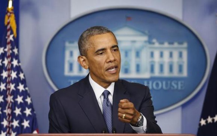 Tổng thống Obama hạ thấp vai trò của Nga trên trường quốc tế. Ảnh: Reuters