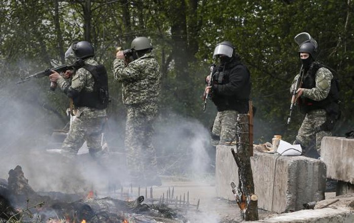 Binh lính Ukraine tại khu vực miền Đông. Ảnh: Reuters