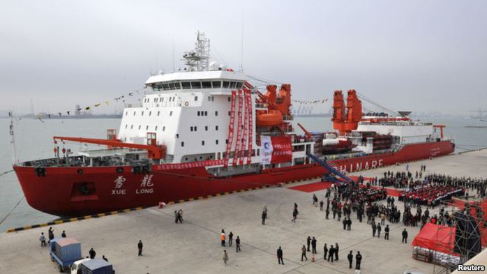 Tàu Tuyết Long của Trung Quốc. Ảnh: Reuters
