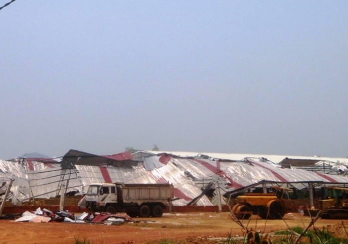 Một trận lốc xoáy kinh hoàng xảy ra trên địa bàn huyện Ngọc Lặc - Thanh Hóa trong năm 2013