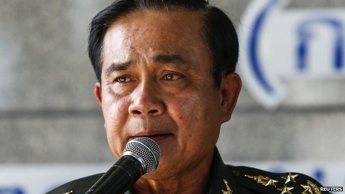 Tướng Prayuth giải tán Thượng viện Thái Lan. Ảnh: Reuters