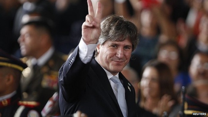 Amado Boudou in San Salvador June 2014