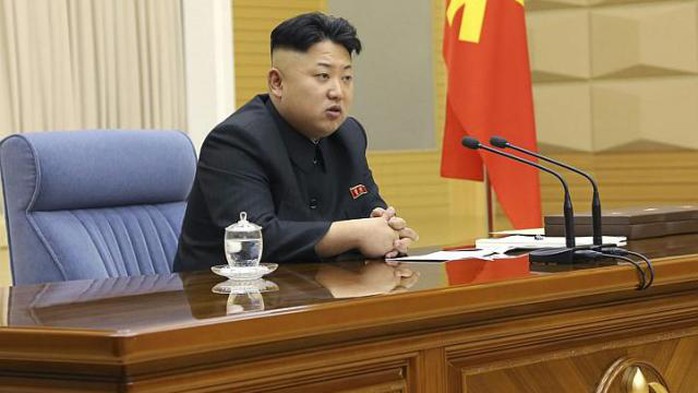 Kim Jong-un đã tái đắc cử vị trí lãnh đạo cơ quan quân sự hàng đầu Triều Tiên hôm 9-4. Ảnh: Reuters