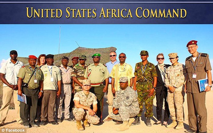 Một số thành viên của Bộ Tư lệnh Hoa Kỳ đặc trách châu Phi (AFRICOM). Ảnh: Facebook
