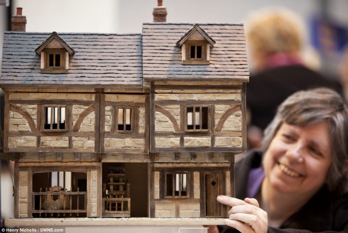 Incredible: Many objects were one-off masterpieces which had taken months to create - with up to 80 per cent of them available to purchase. Above, a model of a house