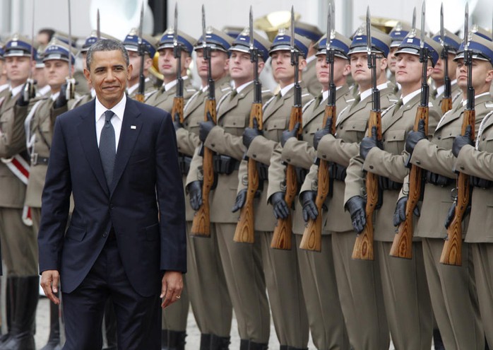 Tổng thống Barack Obama trong một chuyến thăm tới Ba Lan. Ảnh: AP