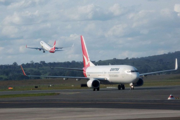 Máy bay của hãng hàng không Qantas. Ảnh: ABC News