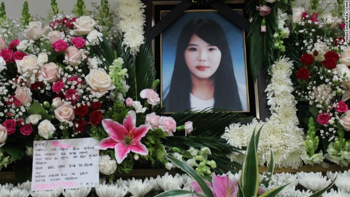 Cô Park Jee Young, thành viên thủy thủ đoàn bị thiệt mạng. Ảnh: CNN