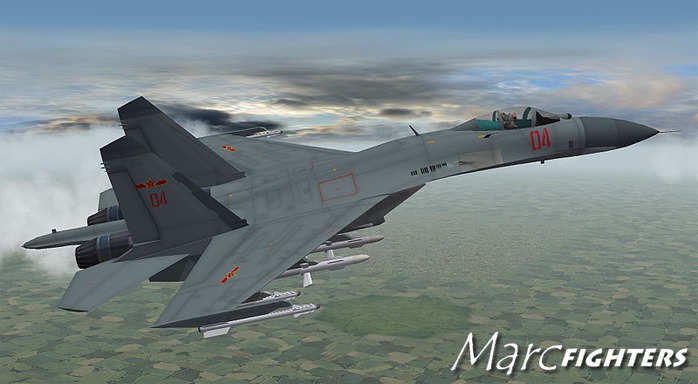 Chiến đấu cơ Su-27 của Trung Quốc. Ảnh: Marc Fighters