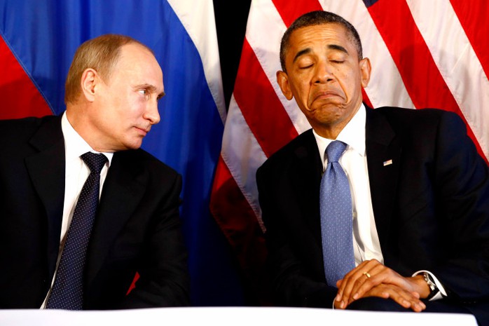 Hai nhà lãnh đạo Nga-Mỹ vốn không ưa gì nhau. Ảnh: Reuters