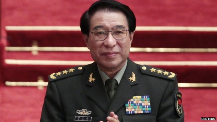 Phó Chủ tịch Quân ủy Trung ương Trung Quốc Từ Tài Hậu. Ảnh: Reuters