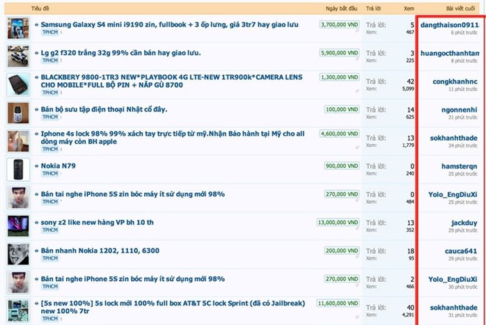 Lượng rao bán sản phẩm trên trang rao vặt tăng đột biến vào sáng nay (9/7). Ảnh chụp màn hình lúc 6h sáng.