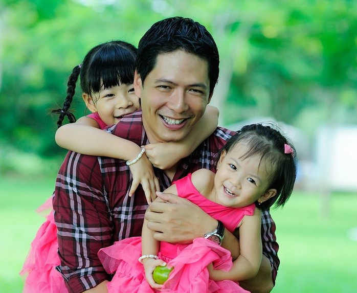 Bình Minh và hai con gái