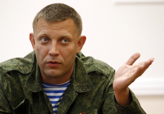 Thủ lĩnh ly khai Alexander Zakharchenko. Ảnh: Reuters