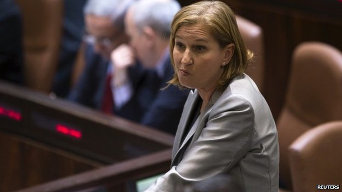 Bộ trưởng Tư pháp Tzipi Livni. Ảnh: Reuters