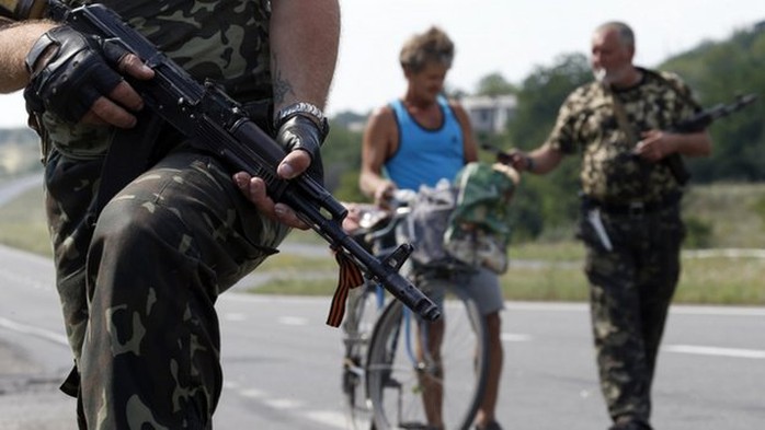 Quân đội Ukraine bắt đầu mở cuộc tấn công chiếm lại thành phố Donetsk hôm 5-8. Ảnh: BBC