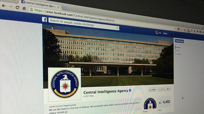 Trang Facebook cá nhân của CIA lập cùng ngày 6-6. Ảnh: RT