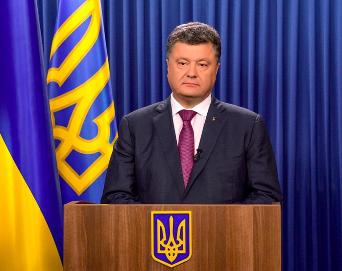 Tổng thống Ukraine Petro Poroshenko. Ảnh: Twitter
